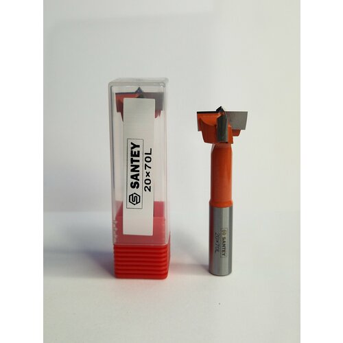 Сверло чашечное присадочное левое SANTEY D15х70 LH PREMIUM для ЛДСП/МДФ