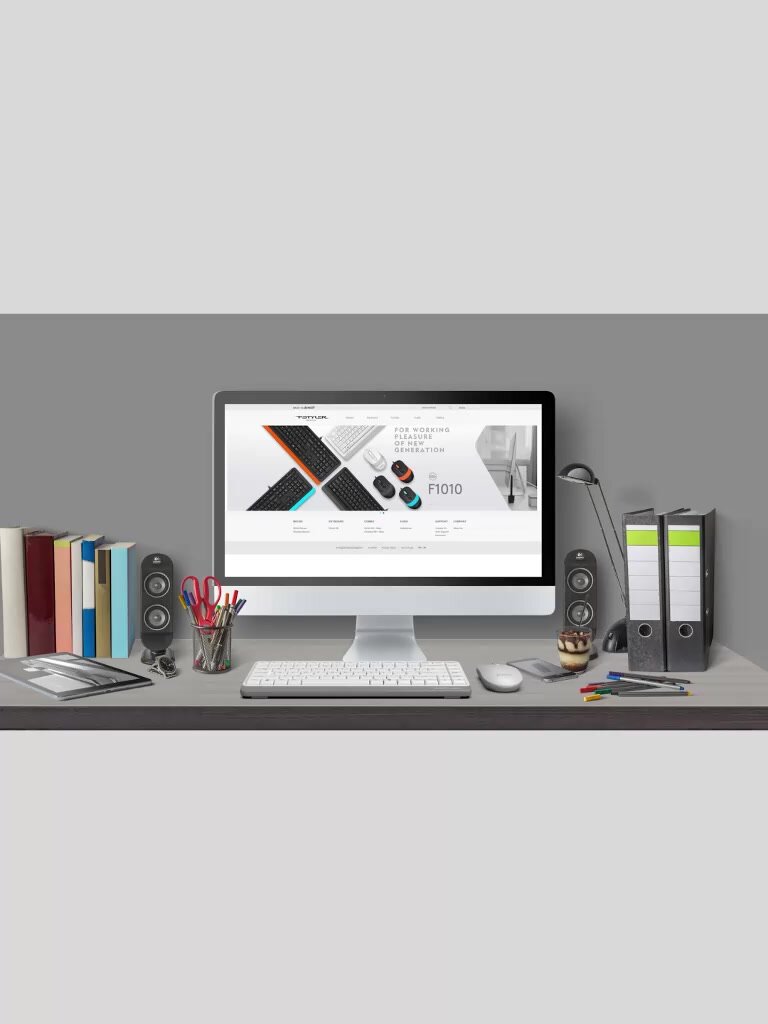 Клавиатура A4 Fstyler FK11 белый USB slim — фото 1
