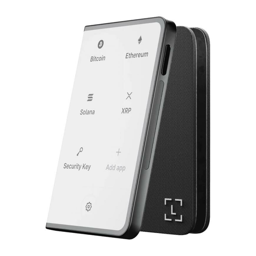 Аппаратный криптокошелёк Ledger Stax для BTC, ETH, SOL, NFT, Bluetooth, USB-C, магнитный чехол, Ledger Live