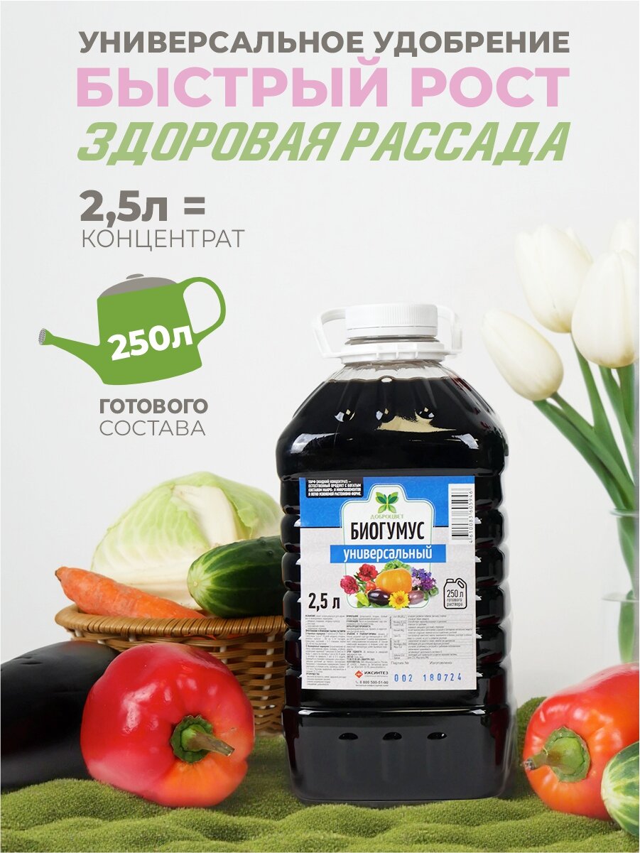 Биогумус ДОБРОЦВЕТ универсальный - 25 л.