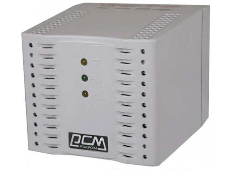 Стабилизаторы напряжения электрического тока Powercom Voltage Regulator 3000VA White Schuko (304923)