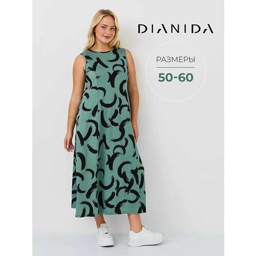 фото Сарафан dianida, размер 48, светлый хаки