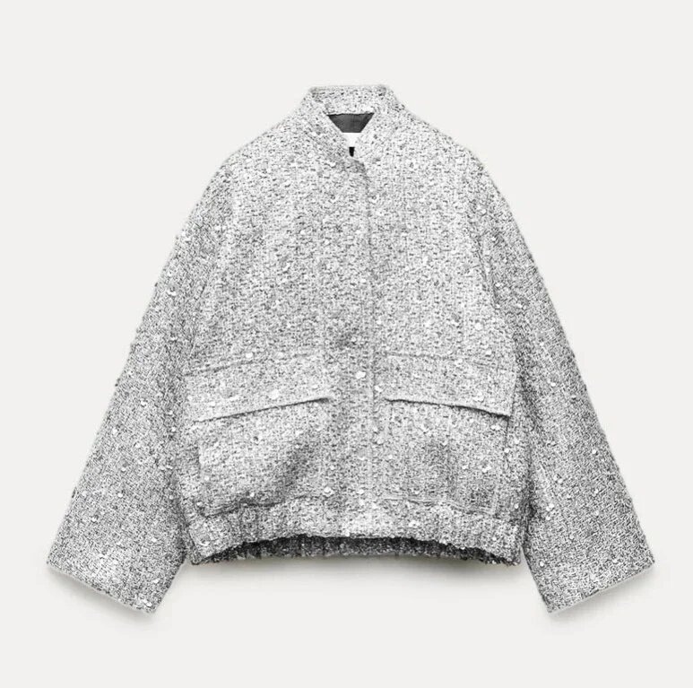 Куртка boho girl размер L серый