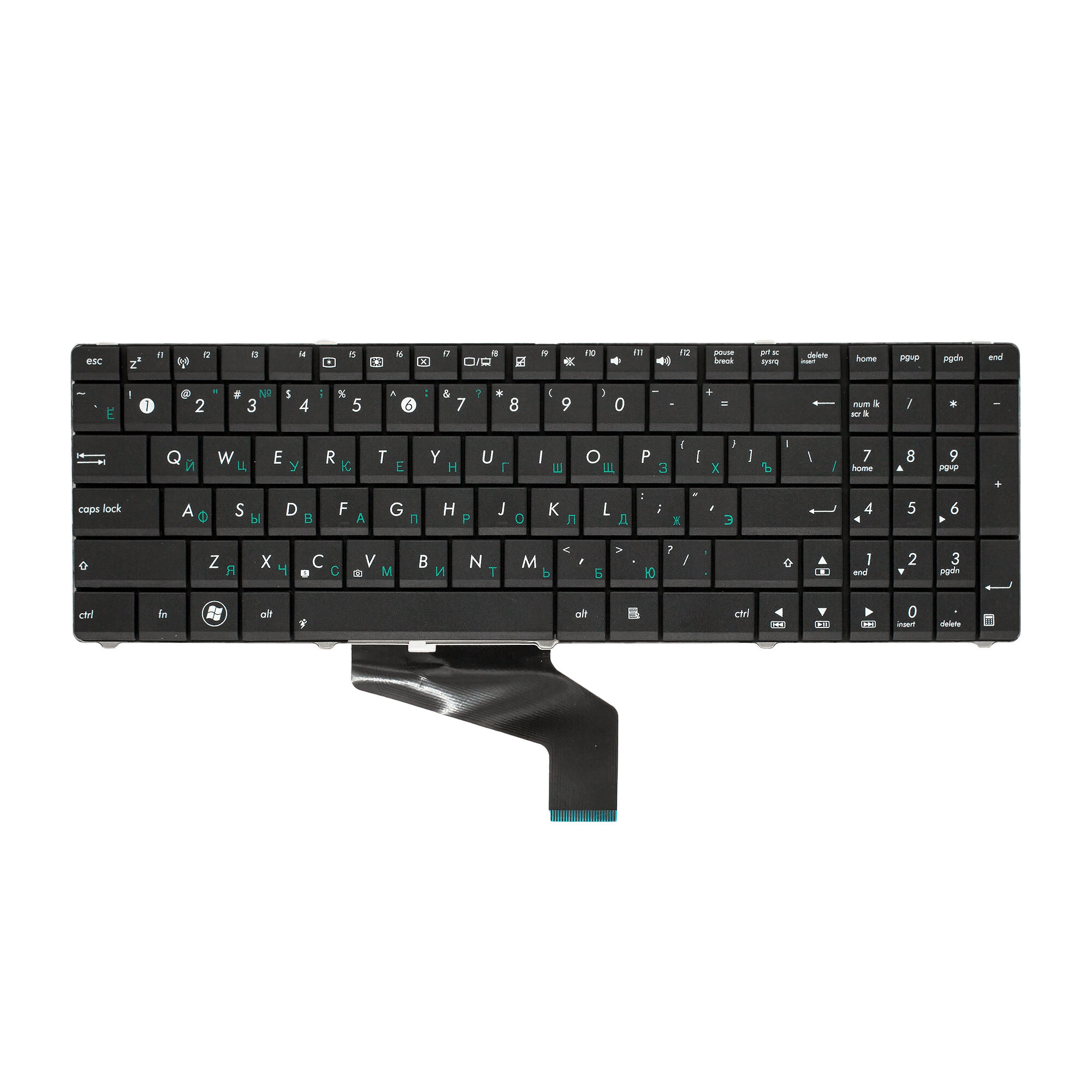 Клавиатура для Asus X73S / X53 / K73 / K53 / A53S / X73BY - Черная
