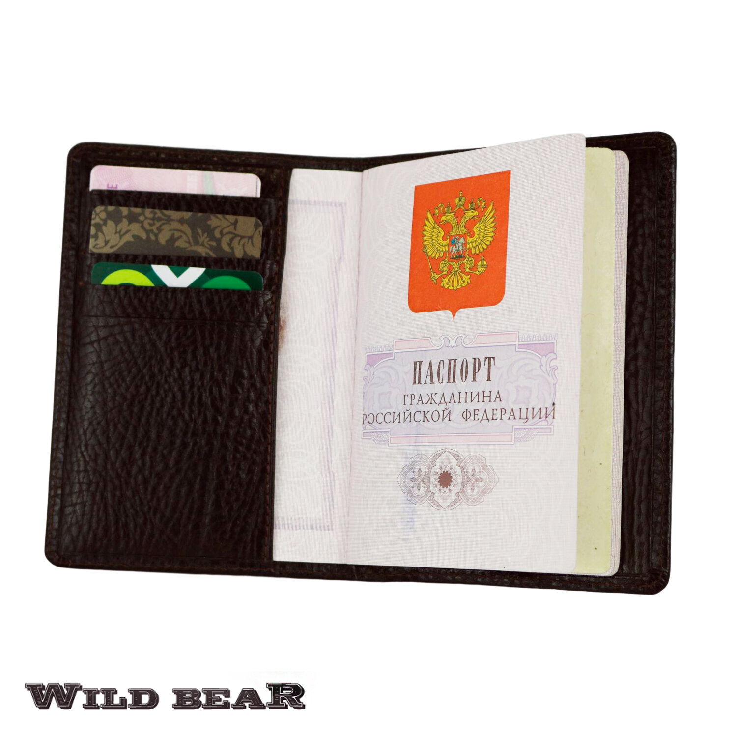 Обложка для паспорта Wild Bear