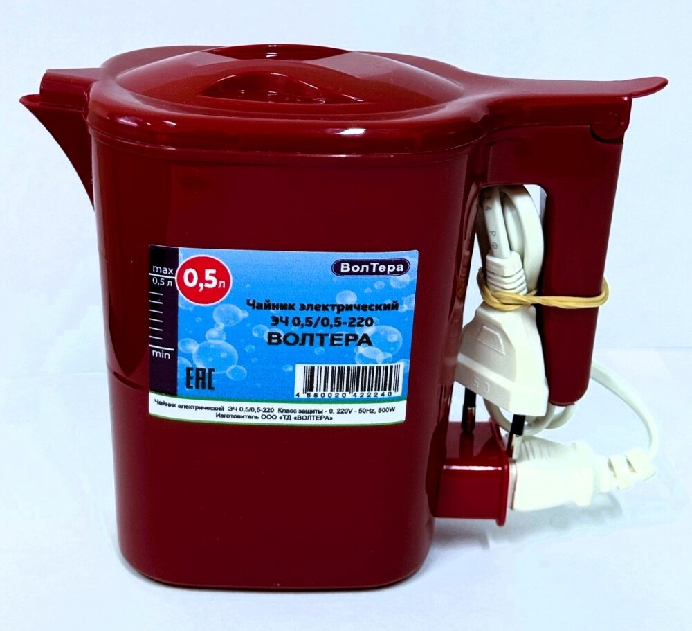 Чайник ВолТера  0 5л  500Вт  Рубин 