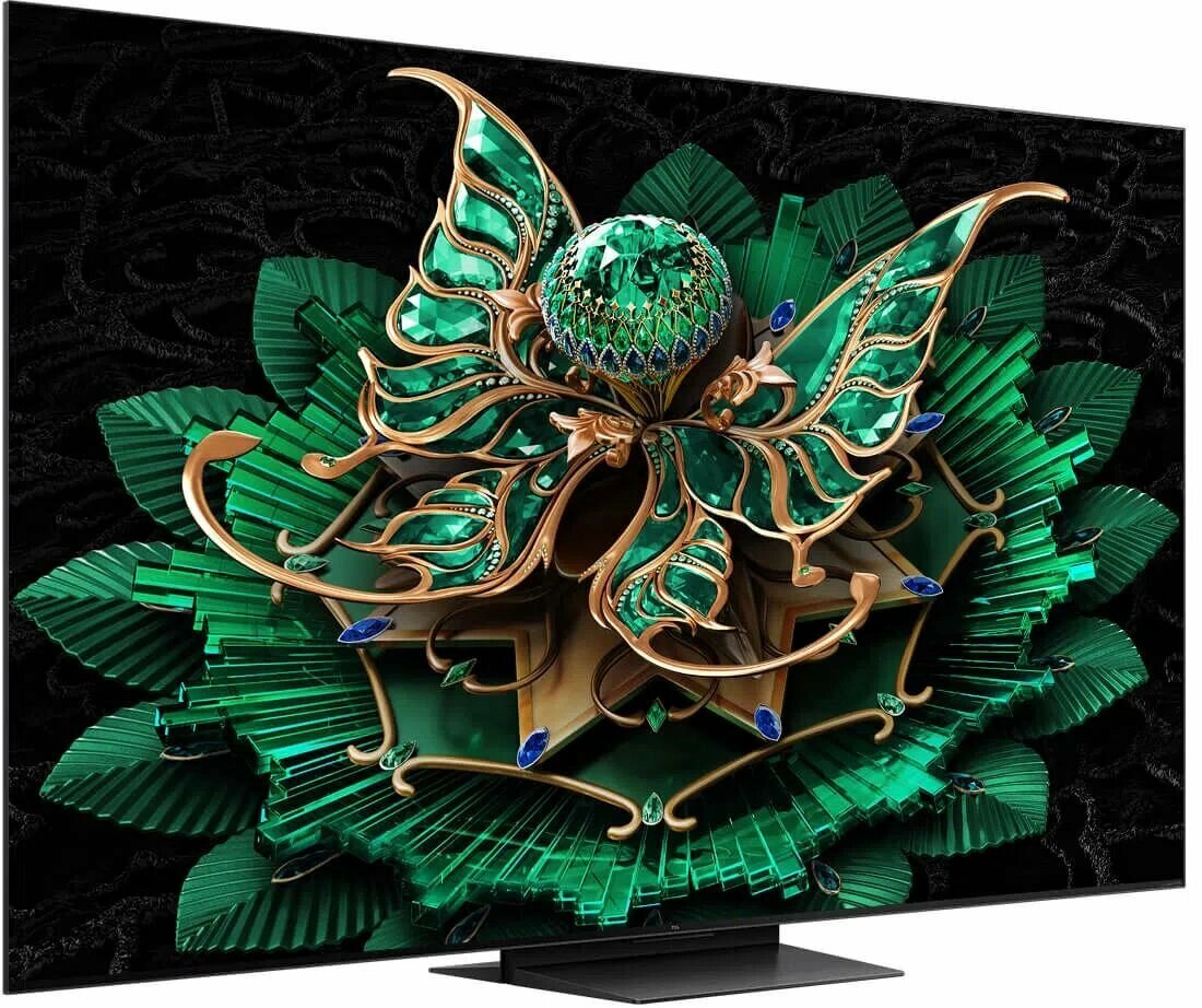 TCL Телевизор LED TCL 75" 75C7K QD-Mini LED черный 4K Ultra HD 144Hz MEMC DVB-T DVB-T2 DVB-C DVB-S DVB-S2 USB WiFi Smart TV 75C7K