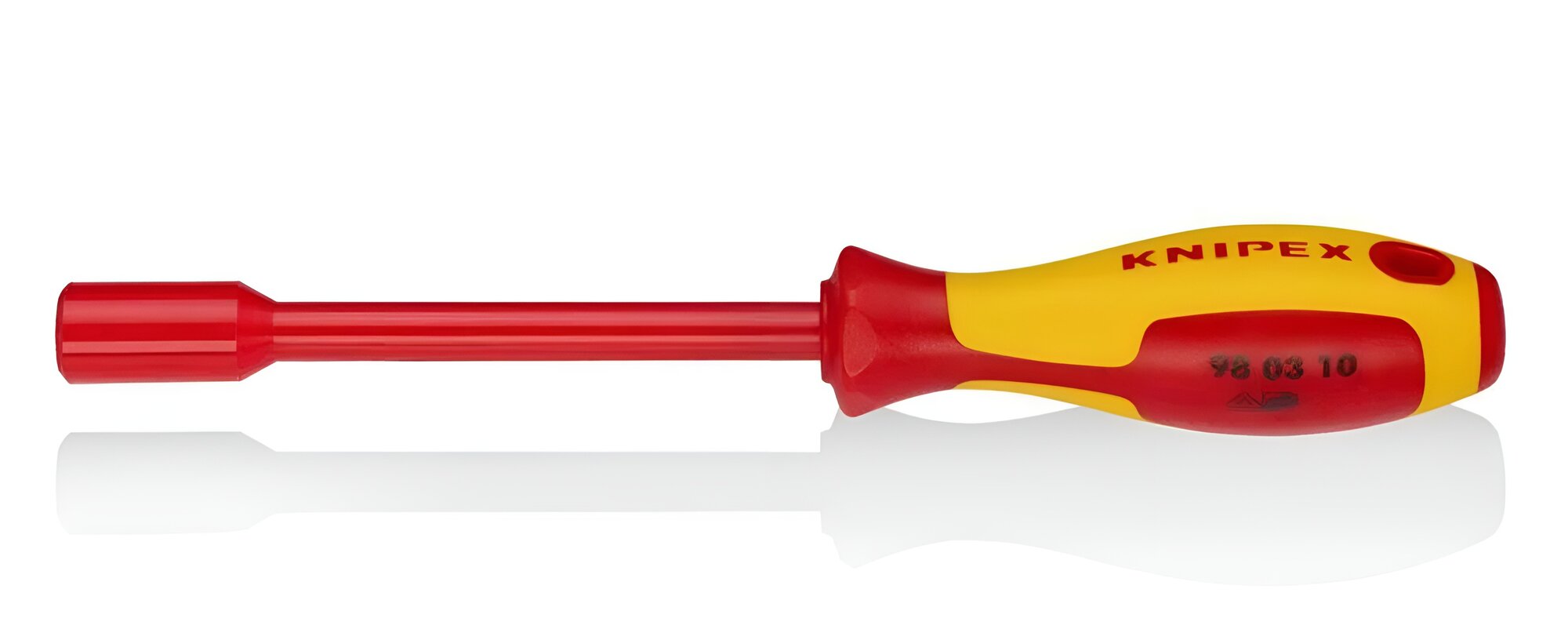 Отвёртка KNIPEX торцевая VDE с внутренним шестигранником, 10 x 125 мм, длина 237 мм, диэлектрическая KN-980310