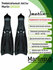 Ласты c закрытой пяткой Marlin EXCEED RU40-41 (EU42-43), черный