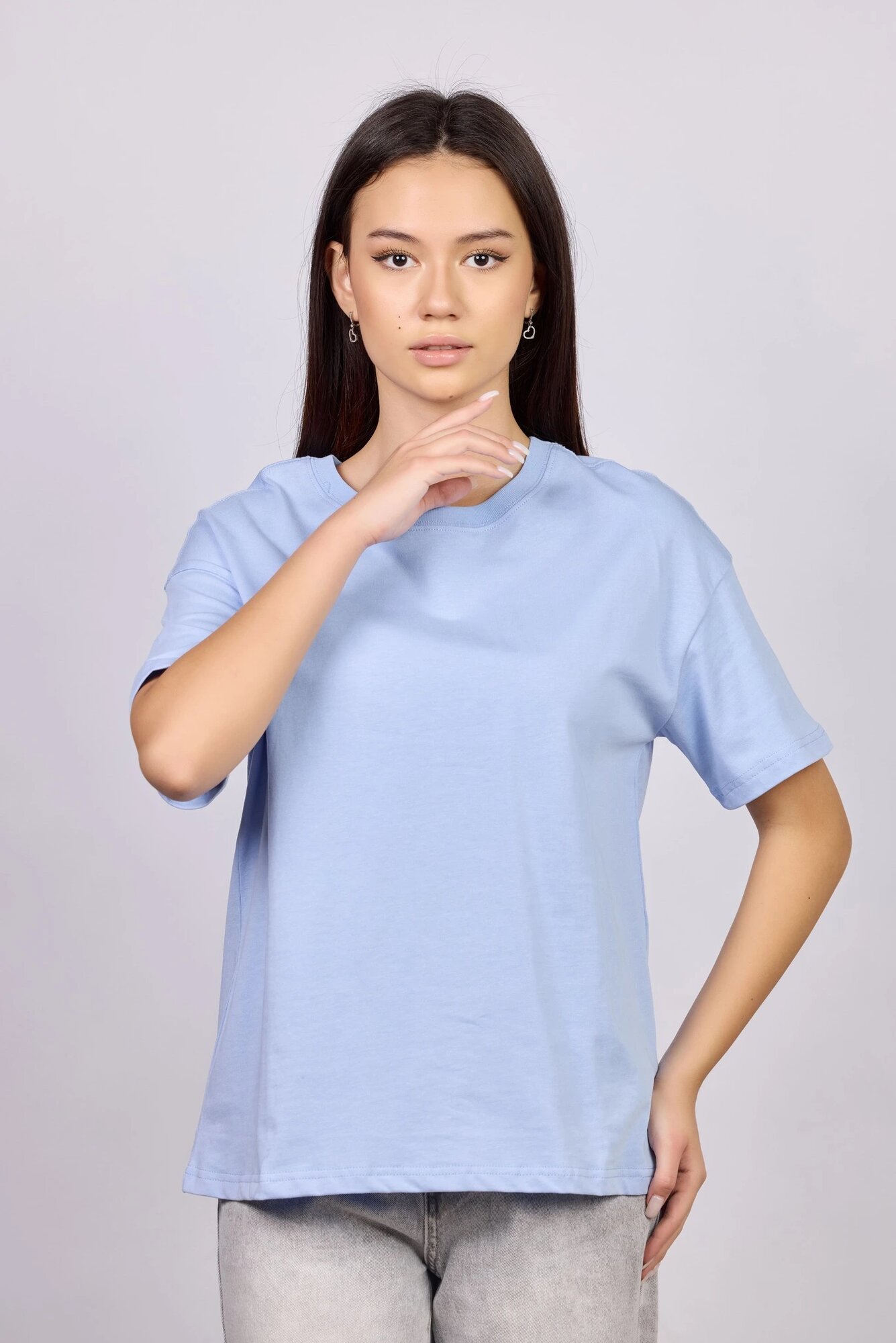 Футболка Selfie, размер S, голубой — фото 1