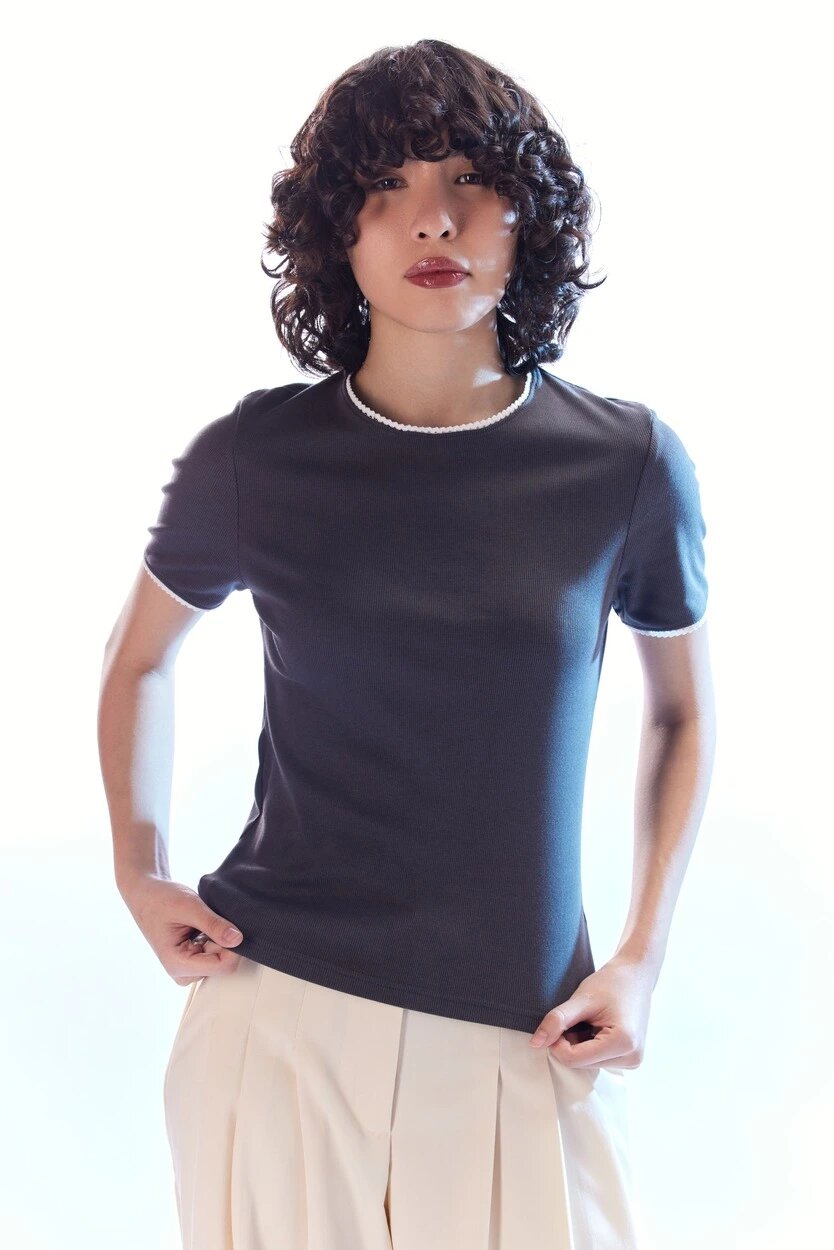 Футболка Selfie, размер XS, серый — фото 1