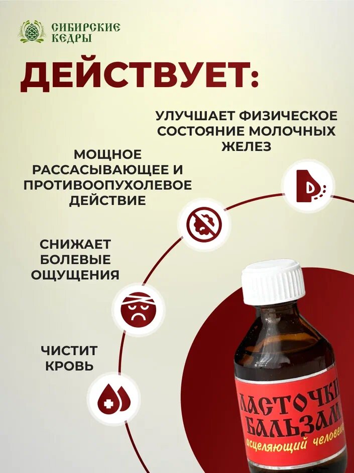 Картинки Бальзам "Ласточки" бальзам от опухолей, онкологии мастопатия