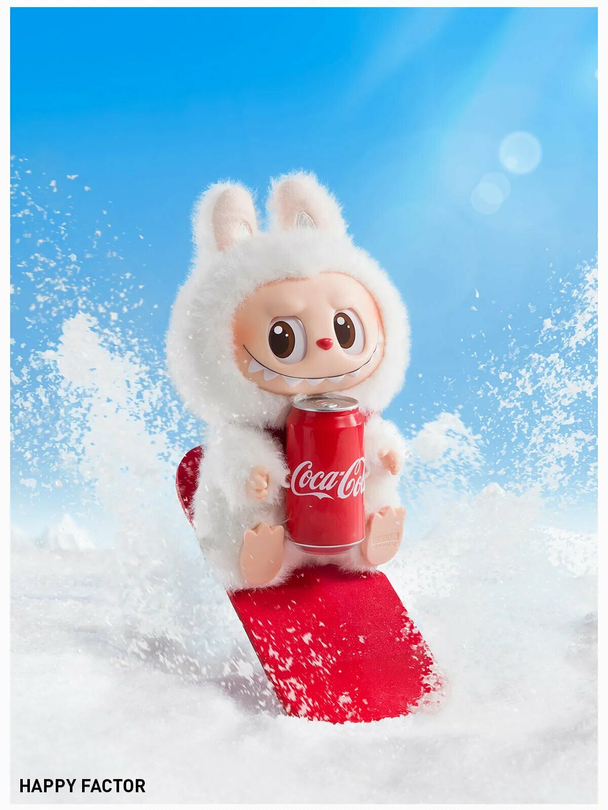 Случайная игрушка - сюрприз из серии THE MONSTERS - COCA-COLA, монстр LABUBU, Лабубу 17 см, реплика — фото 1