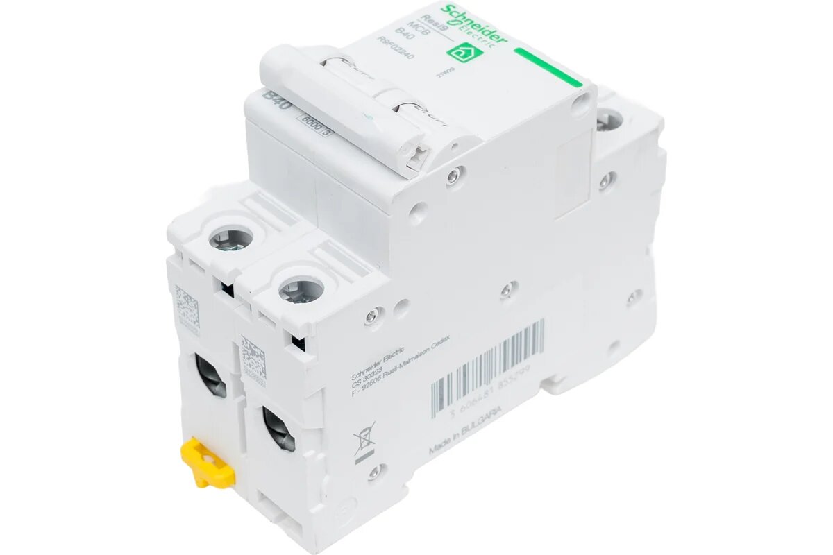 Автоматический выключатель Systeme Electric RESI9 АВ B 40А 2P 6000A R9F02240