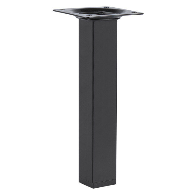 Ножка квадратная 25х25х250мм черный