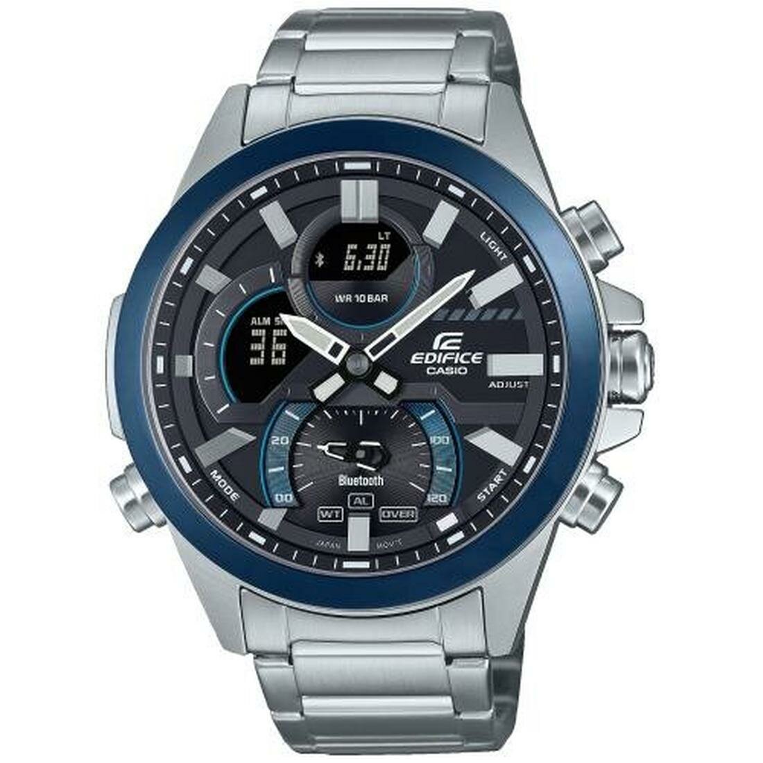 Наручные часы CASIO Edifice, серебристый/синий