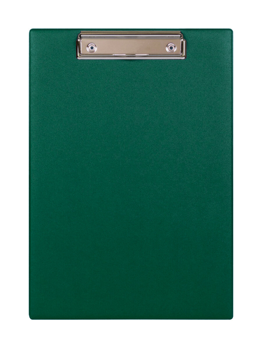 Доска-планшет dpskanc, с прижимом, A4, ПВХ, зеленый, 32x23 см — фото 1