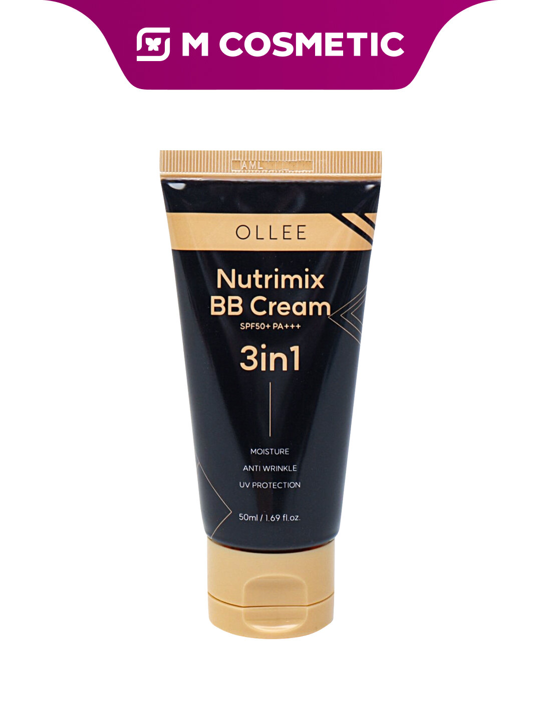 Крем тональный Ollee Nutrimix, BB-крем, SPF50+, тон 02, 50 мл — фото 1