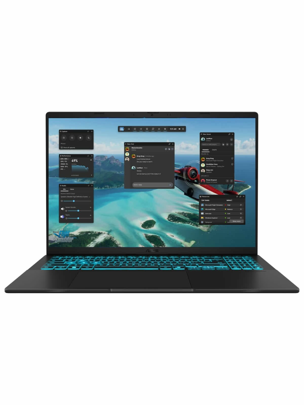 Ноутбук для работы и учебы, Игровой ноутбук ASUS Gaming V16 V3607VU-RP326 (90NB15Q1-M00RB0_32Win11P)