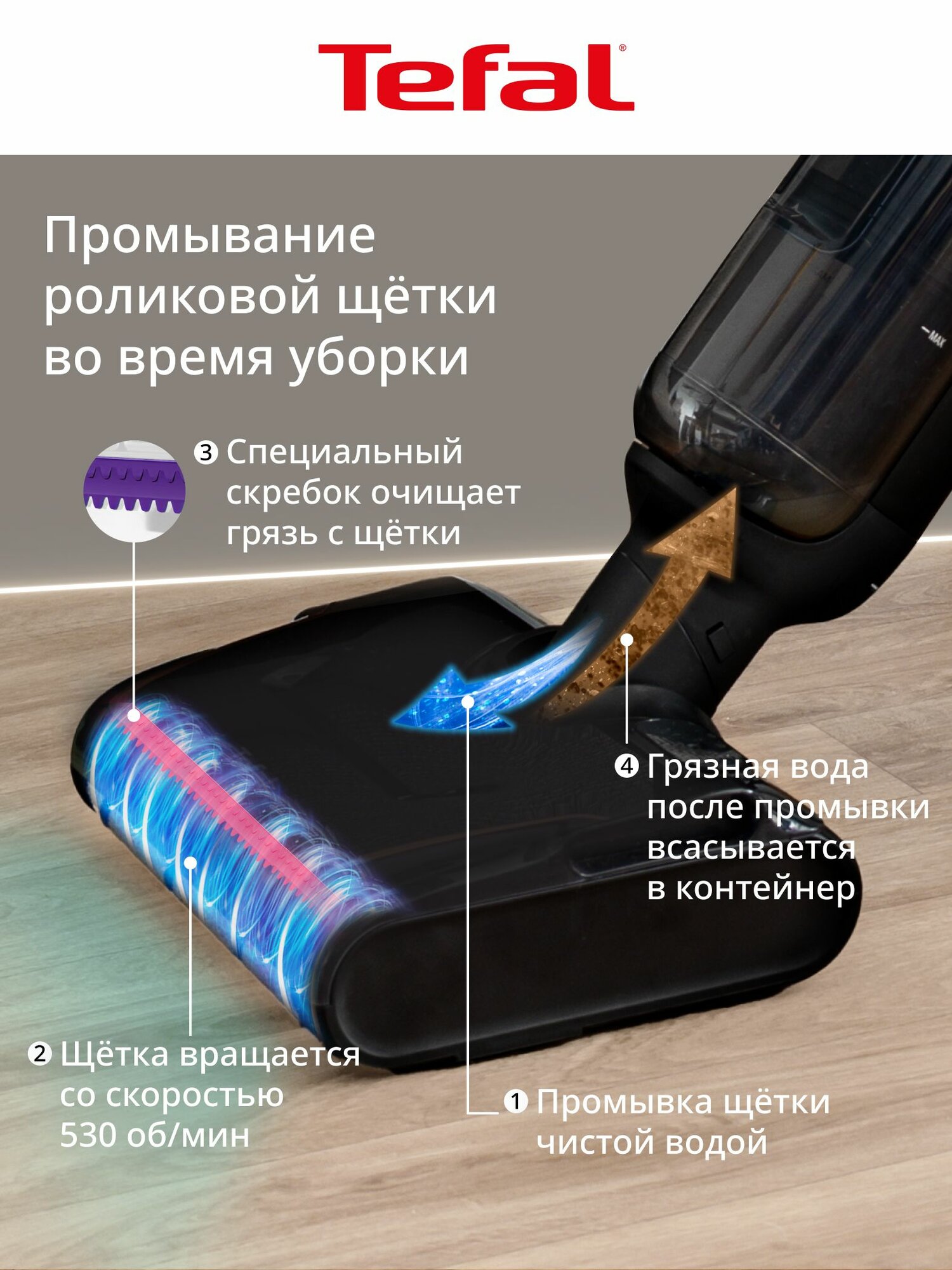 Моющий пылесос Tefal - фото №3