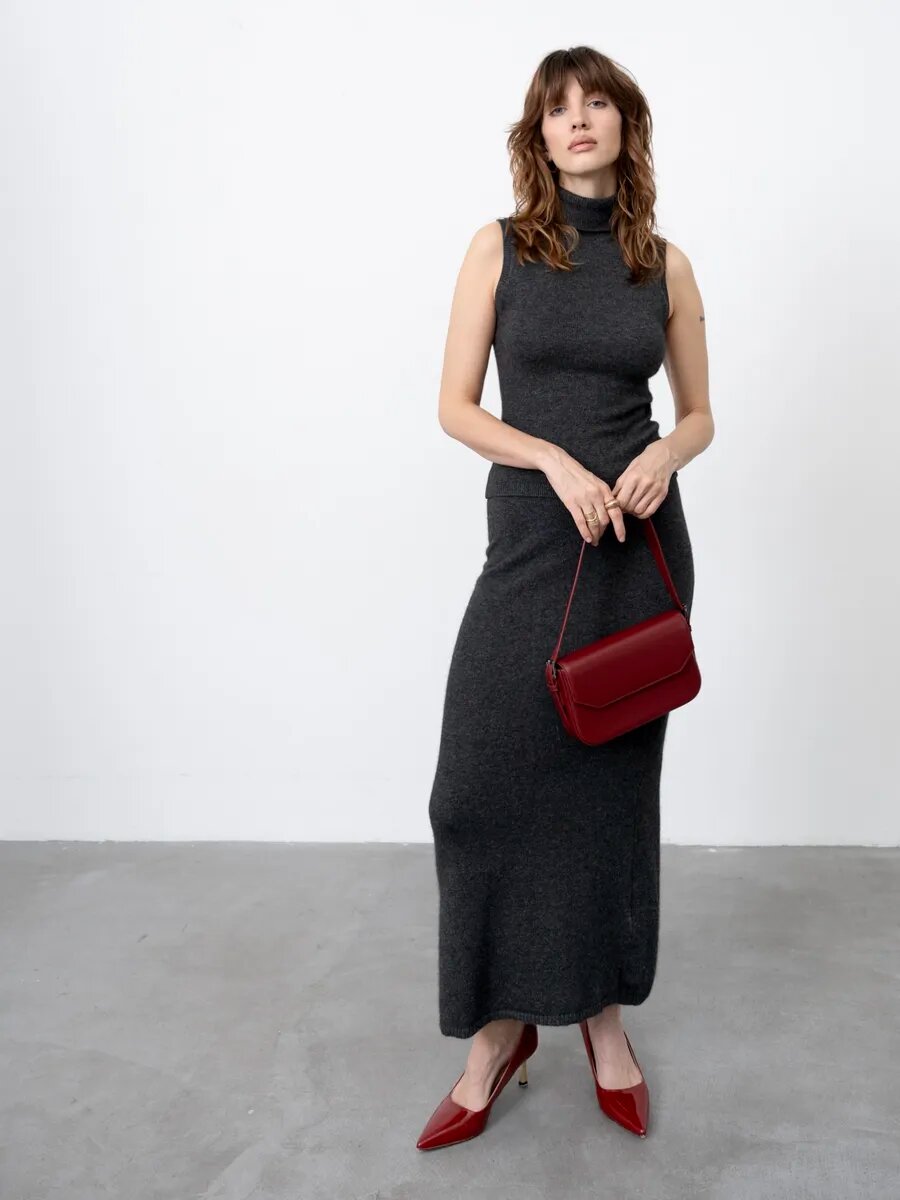 Сумка кросс-боди LeVertige ITEA, фактура гладкая, бордовый — фото 1