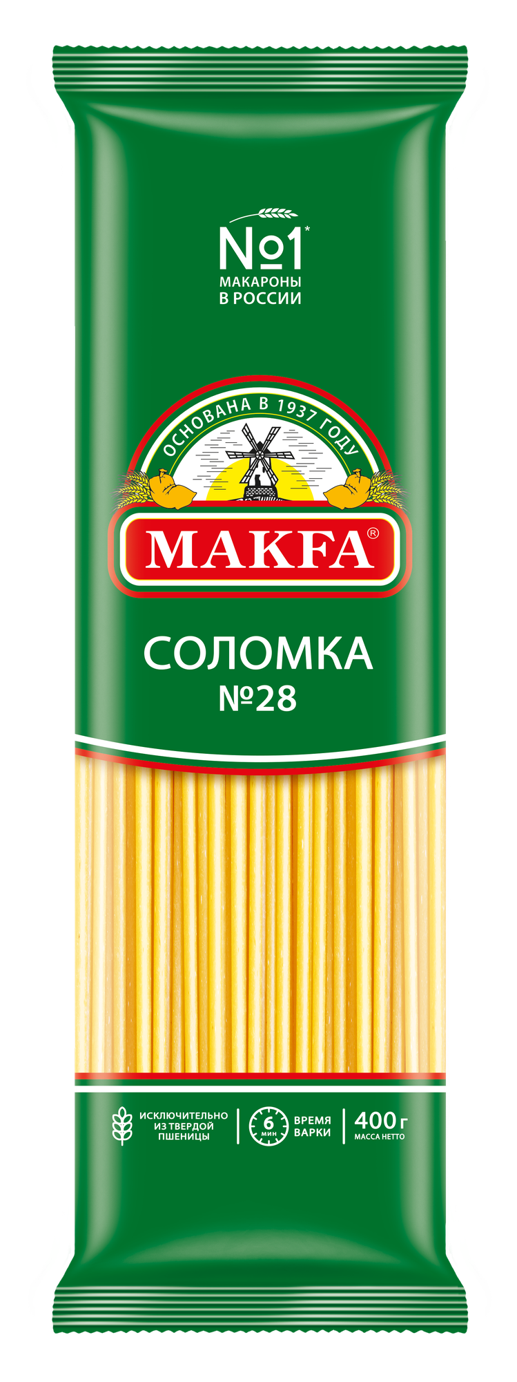 Makfa макароны соломка длинная (linguine), 400 г