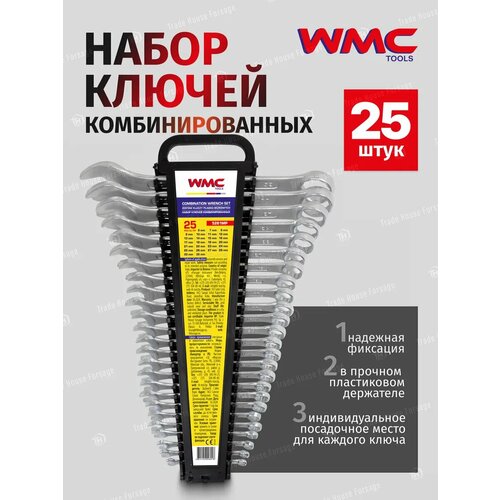 Набор ключей комбинированных 25 предметов 3943₽