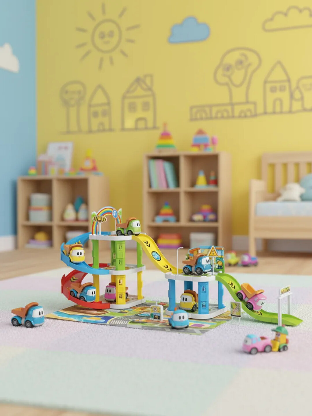 Парковка для машинок, грузовичок лева — фото 1