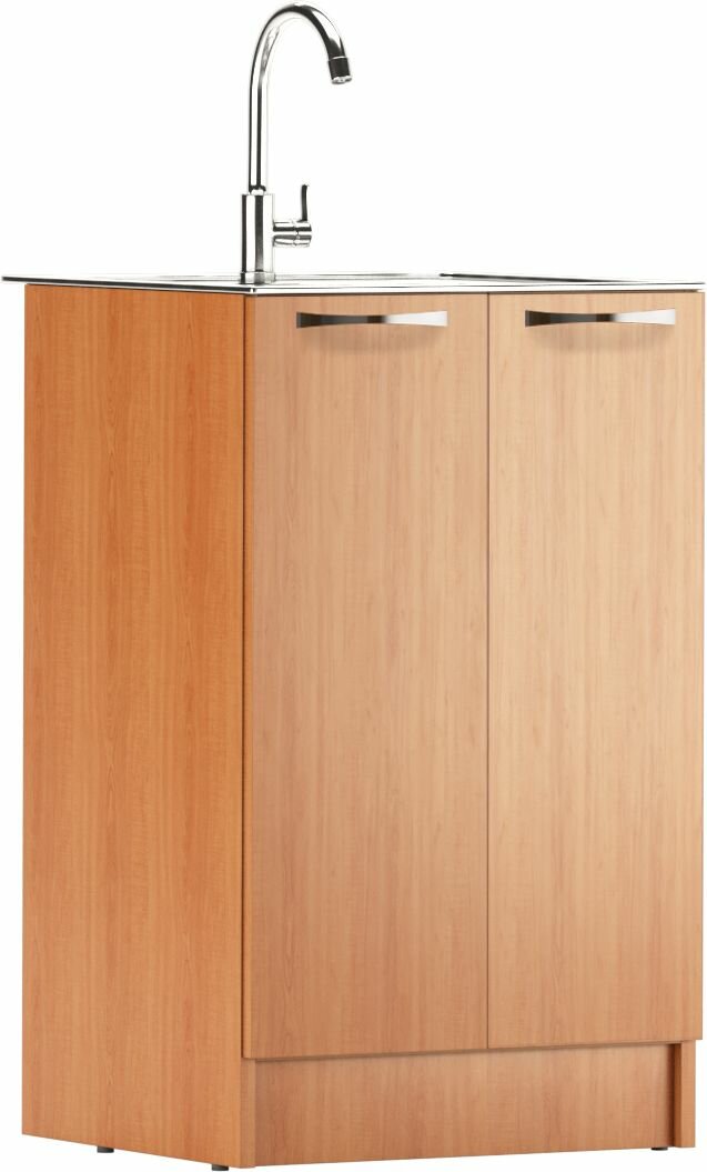Тумба под нержавеющую мойку 50х50 вишня Домино