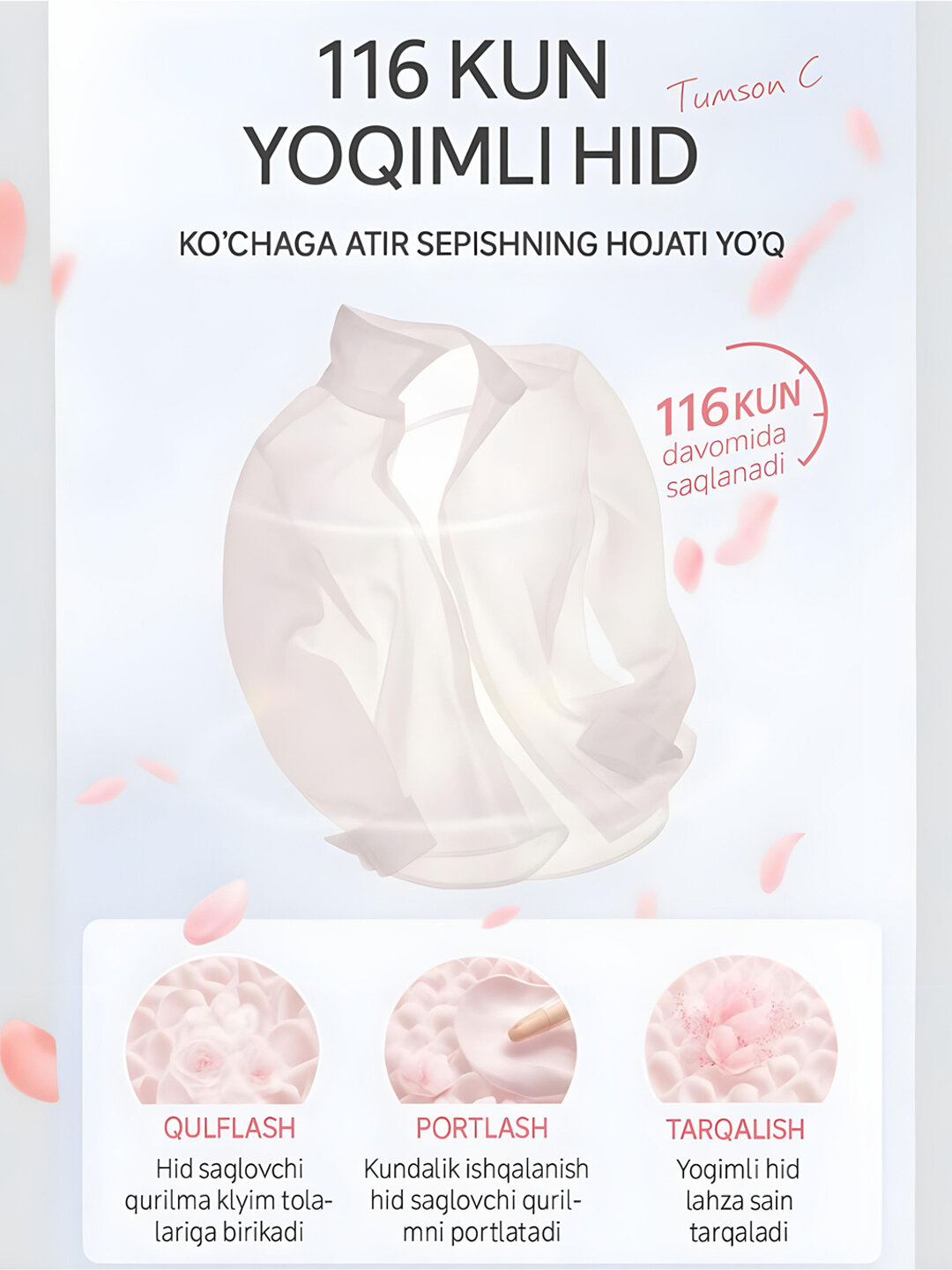 Капсулы для стирки Timson C – с приятным ароматом «Rosa» и «Pomelo Rose», формула 4 в 1 — фото 1