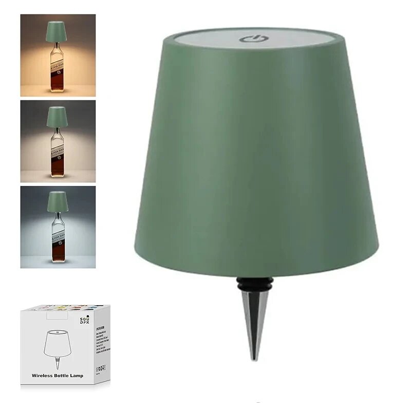Светильник для бутылок Green, USB, 3 цвета
