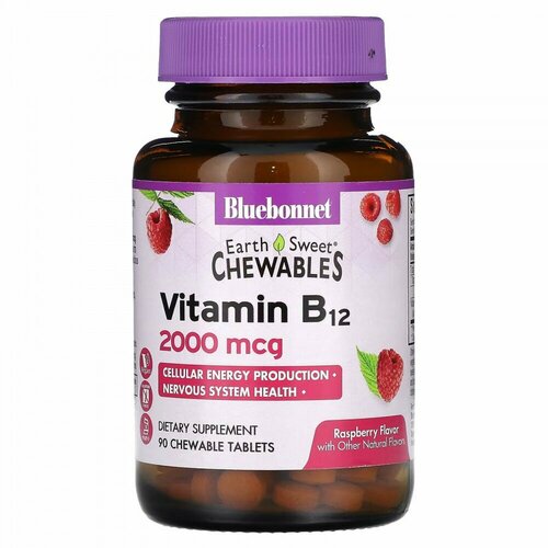 Bluebonnet Nutrition EarthSweet Chewables Vitamin B12 (витамин В12) 90 жев. таблеток