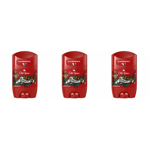 Old Spice Твердый дезодорант Bearglove 50мл, 3 шт дезодорант антиперспирант стик old spice bearglove 50 мл