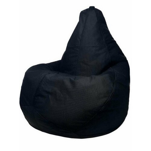 Кресло-мешок «Груша» Велюр Черный XXXXL черный, размер большие