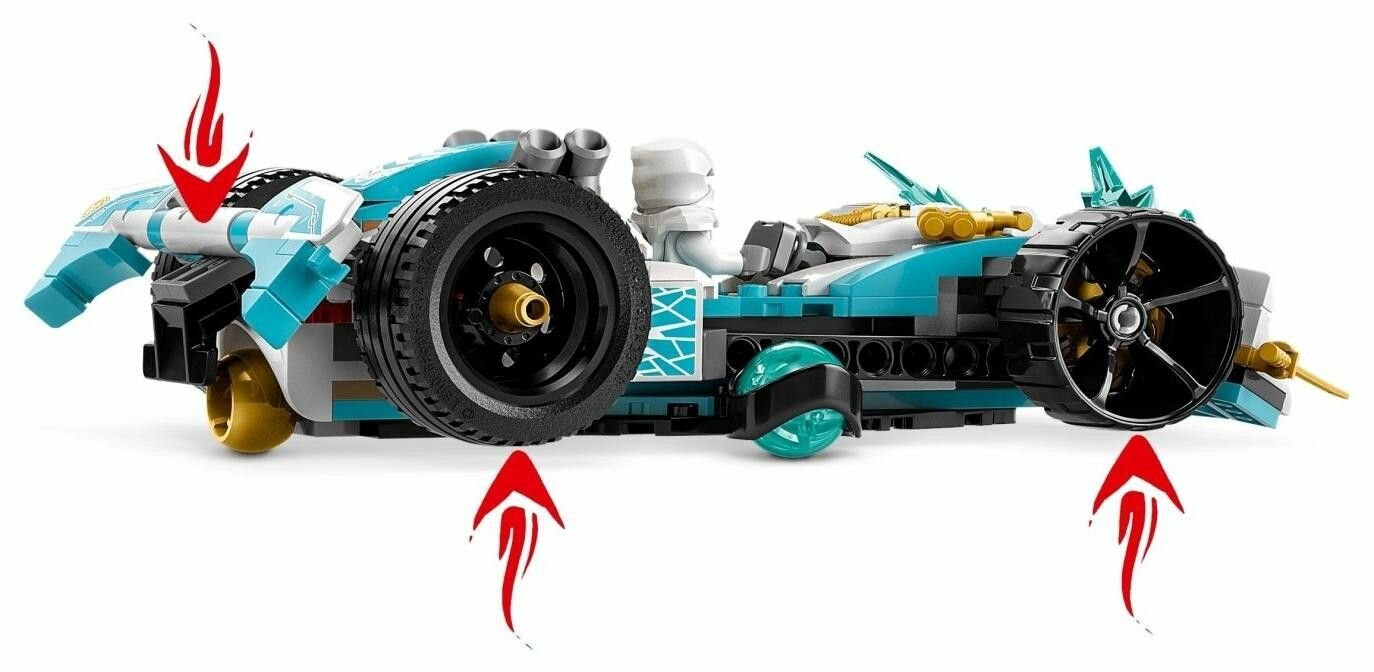 LEGO Ninjago Сила дракона Зейна: Гоночный автомобиль Кружитцу 71791 - фото №19