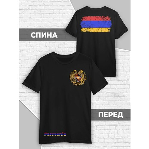 фото Футболка, размер s (44-46), черный printech