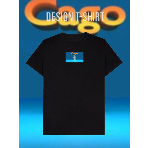 фото Футболка, размер 48, черный design t-shirt