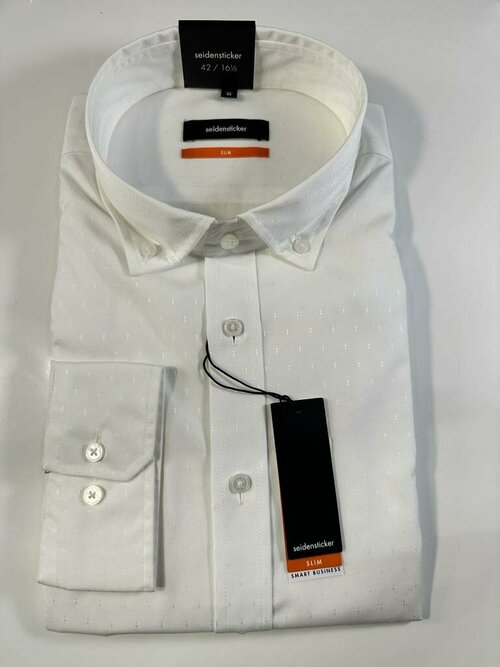 Рубашка Seidensticker, размер 44 ворот размер XL, белый