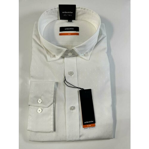 фото Рубашка seidensticker, размер 44 ворот размер xl, белый