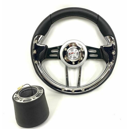 Спортивный руль с адаптером на ВАЗ 2101,2102,2103,2104,2105,2106,2107, Нива