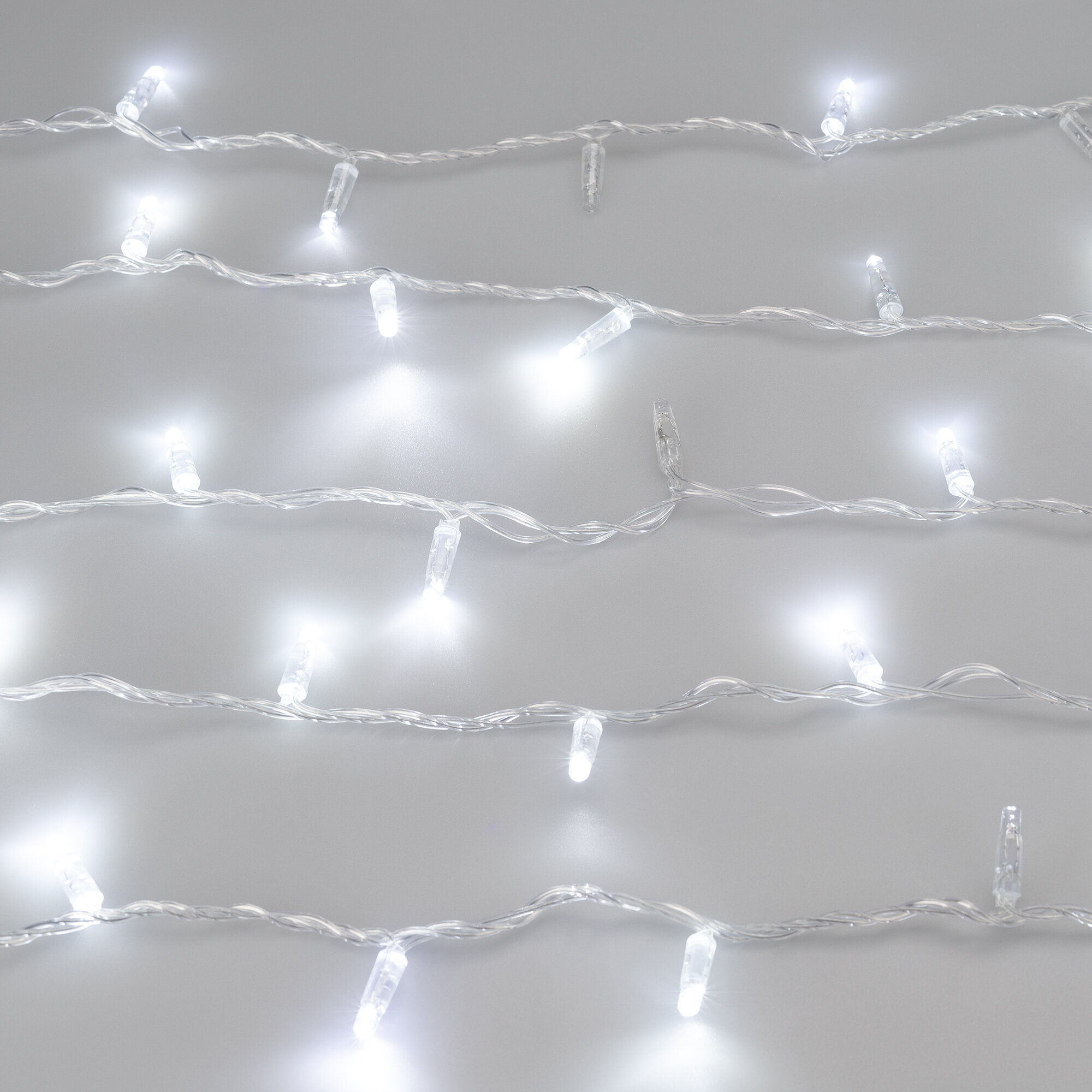 10м. Уличная гирлянда нить холодный свет Ardecoled 230V ARD-String-Classic-1000-Clear-100Led-Pulse White (31638) - фото №3