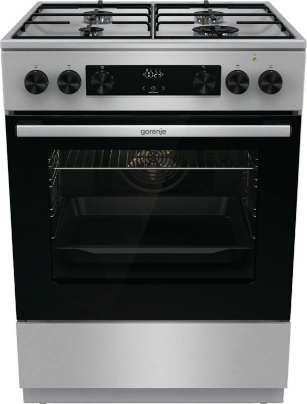 Плита Комбинированная Gorenje GKS6C70XJ нержавеющая сталь (без крышки) реш. сталь