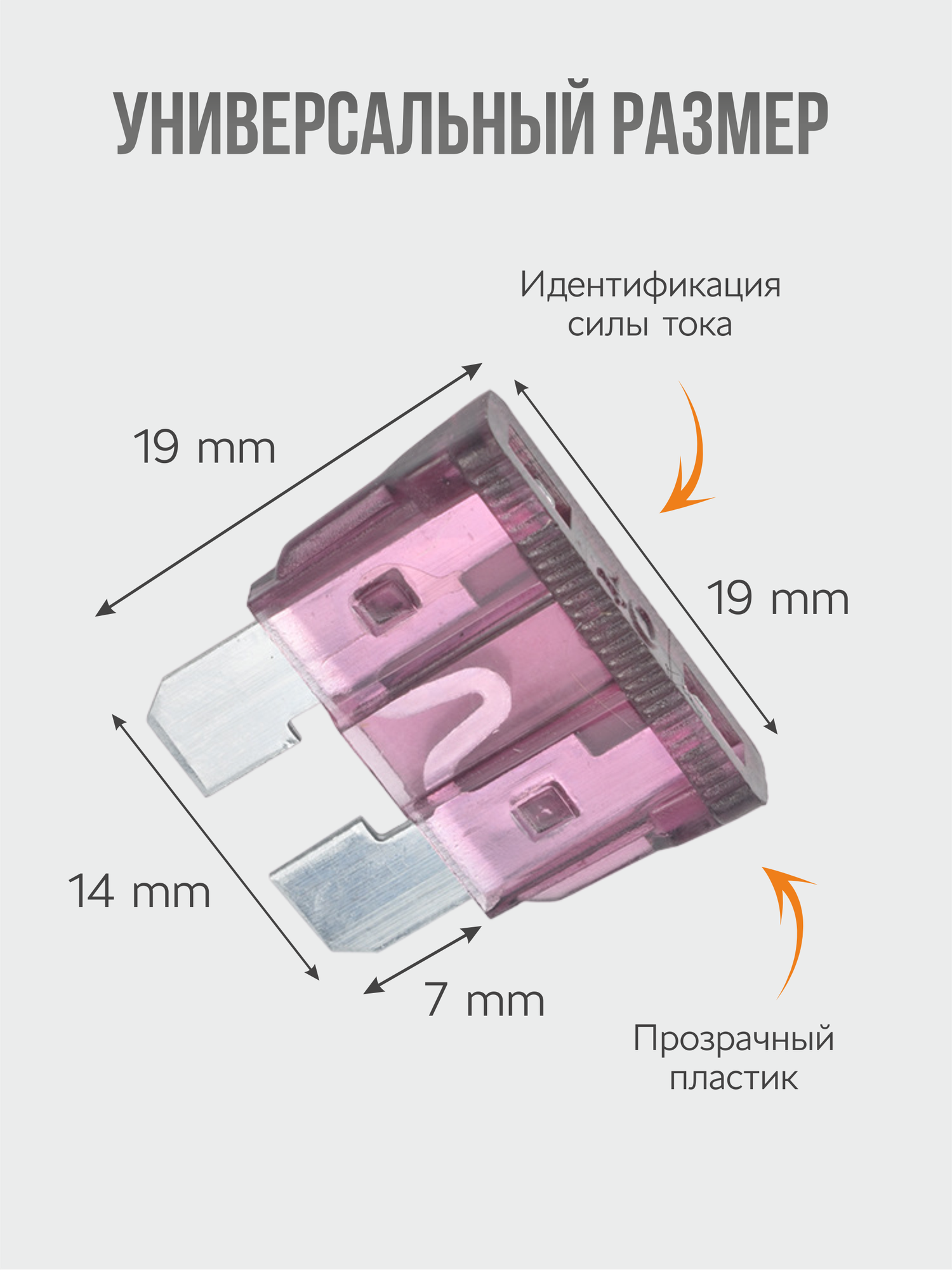 Набор предохранителей флажковых "Стандарт", 50 шт