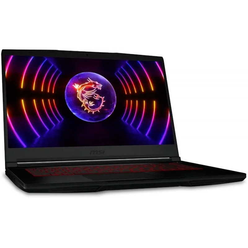 Ноутбук MSI Thin GF63 12UC-1047XRU Black 9S7-16R821-1047 (Intel Core i5 12450H 2.0 Ghz/8192Mb/256Gb SSD/nVidia RTX 3050 4096Mb/Wi-Fi/Bluetooth/Cam/15.6/1920x1080/DOS)