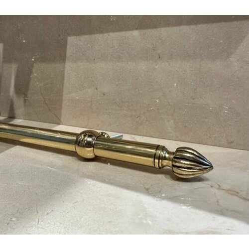 Ковродержатель для лестницы из латуни классический с патиной, 1 шт.