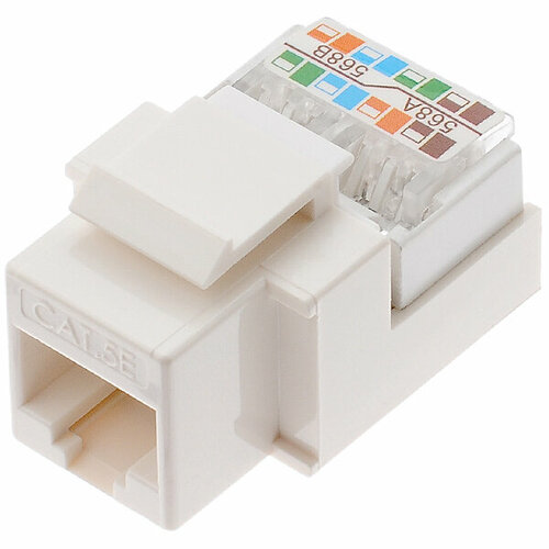 Модуль Keystone Jack компьютерный 03-1011 8 контактов категория 5е Rexant 6 шт в комплекте 835₽