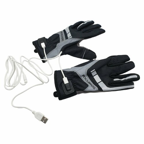 Перчатки RockBros, размер 10, черный, серый