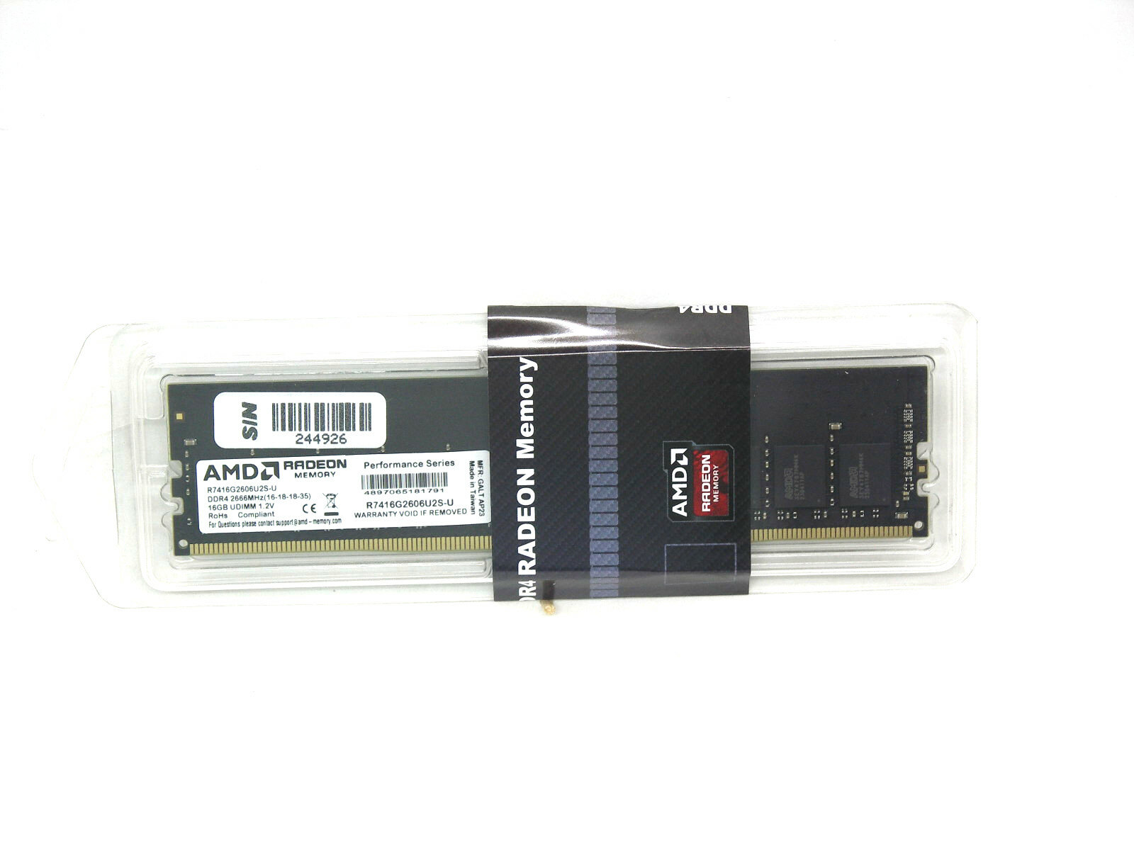 Модуль DIMM 16Gb (DDR4 2666MHz) *AMD* R7416G2606U2S-U