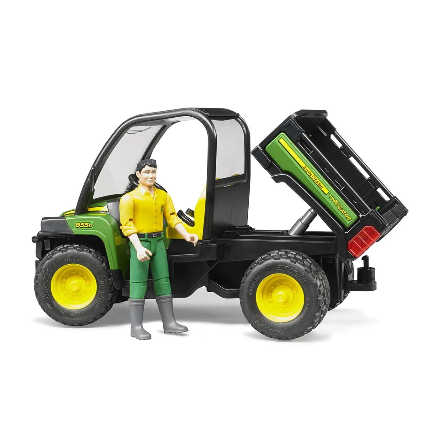 Bruder John Deere Gator XUV 855D с фигуркой водителя - фото №16