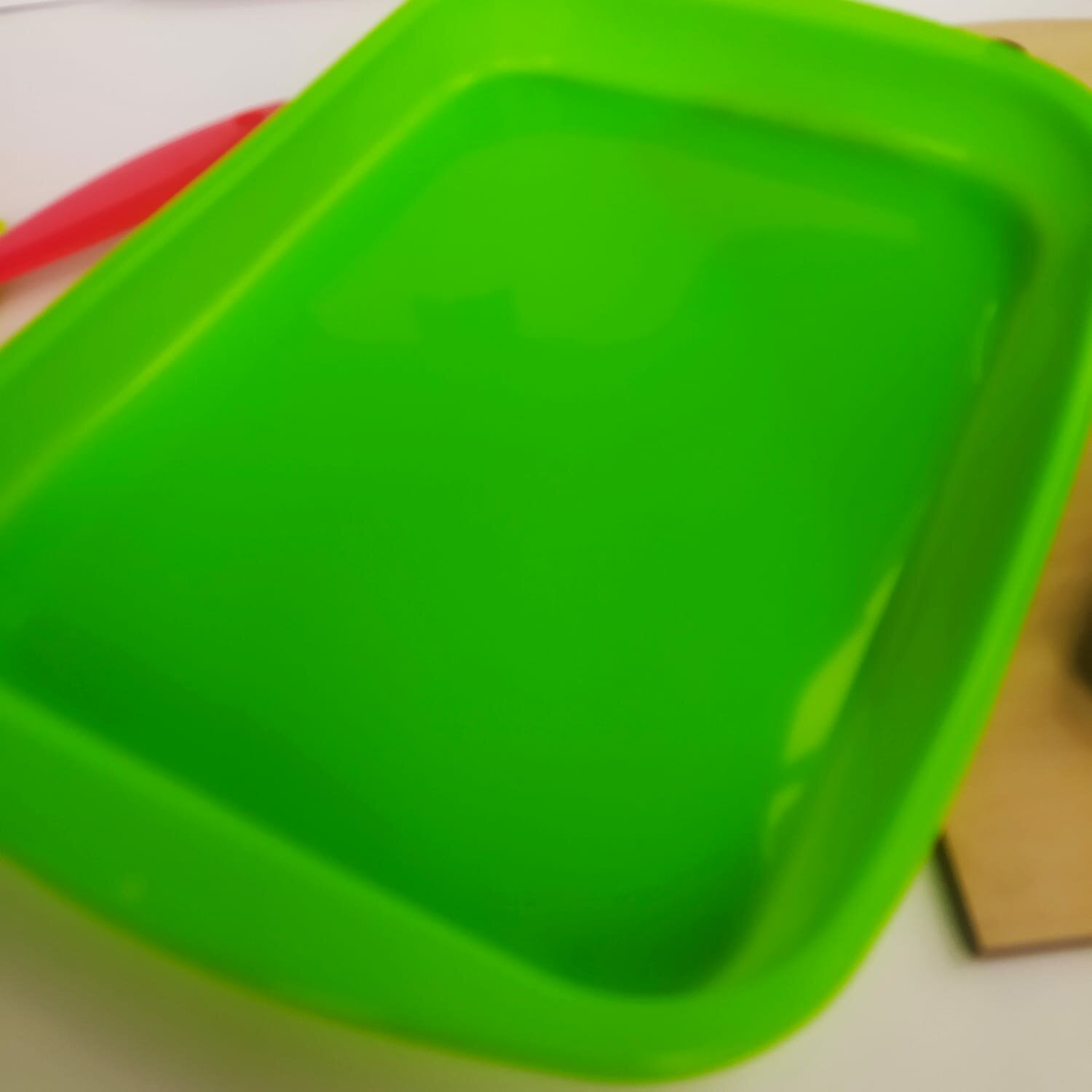Форма силиконовая для выпечки «Прямоугольник», 27×18 см, цвет зелёный
